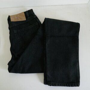 Calvin Klein vintage 90s classic fit high waist straight leg black jeans sz 5